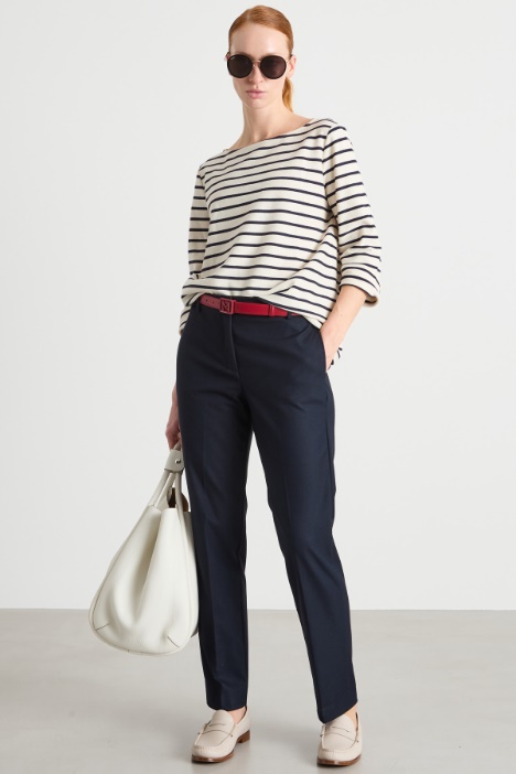 Straight flannel trousers Intrend