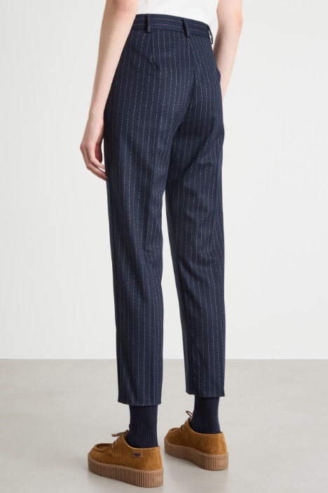 Pantalone dritto in flanella