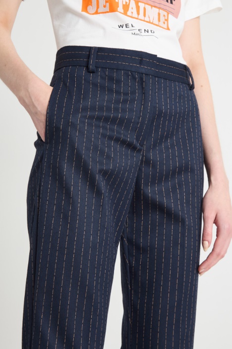 Pantalone dritto in flanella