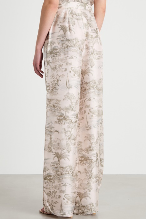 Pantalone palazzo stampato