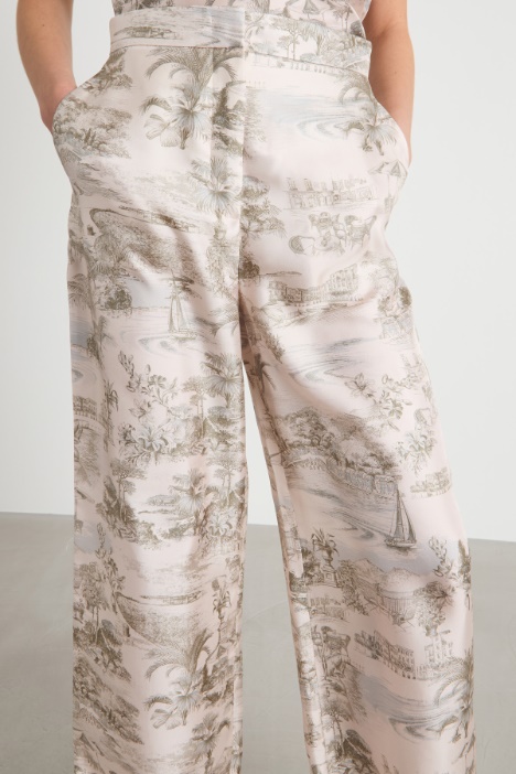 Pantalone palazzo stampato