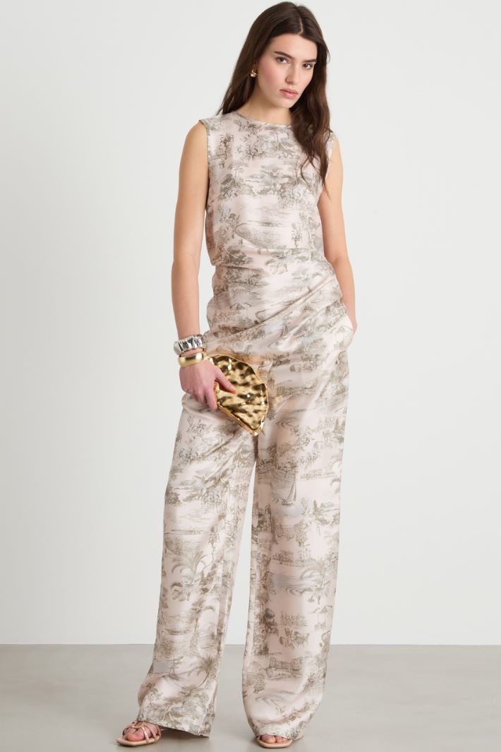 Pantalone palazzo stampato Intrend