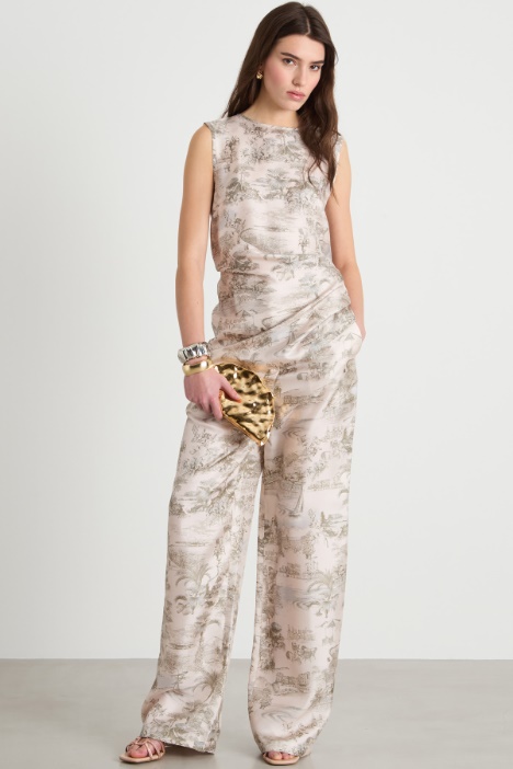 Pantalone palazzo stampato Intrend