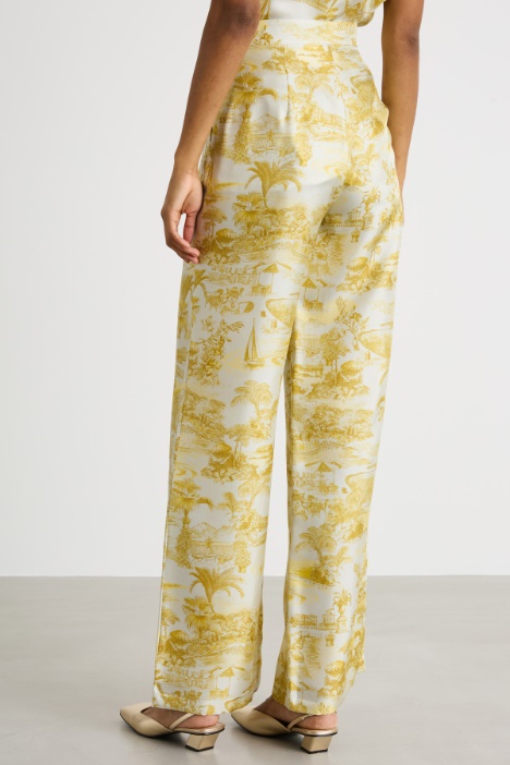 Pantalone palazzo stampato