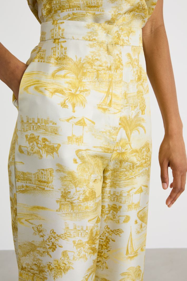 Pantalone palazzo stampato Intrend - 3
