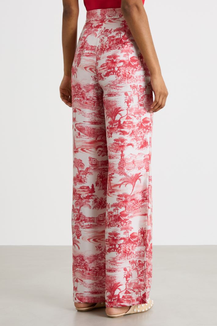 Pantalone palazzo stampato Intrend - 4