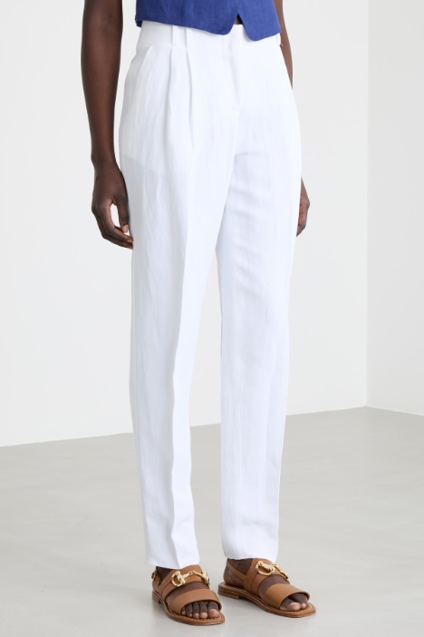 Pantalón carrot de lona