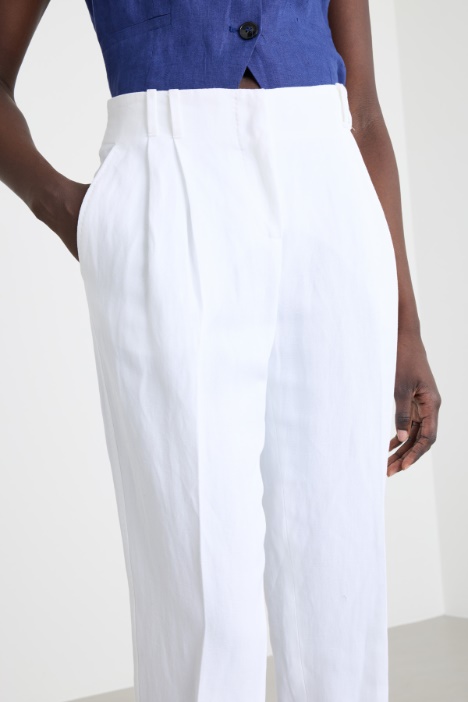 Pantalón carrot de lona