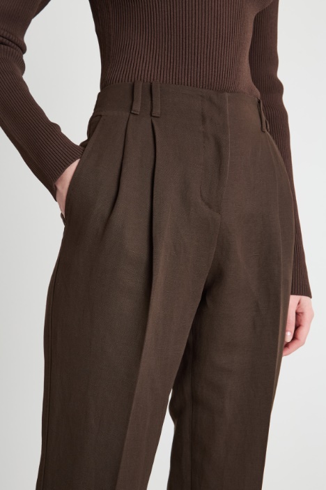 Pantalone carrot in tela