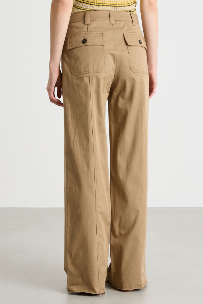 Pantalone ampio in gabardina Intrend - 4