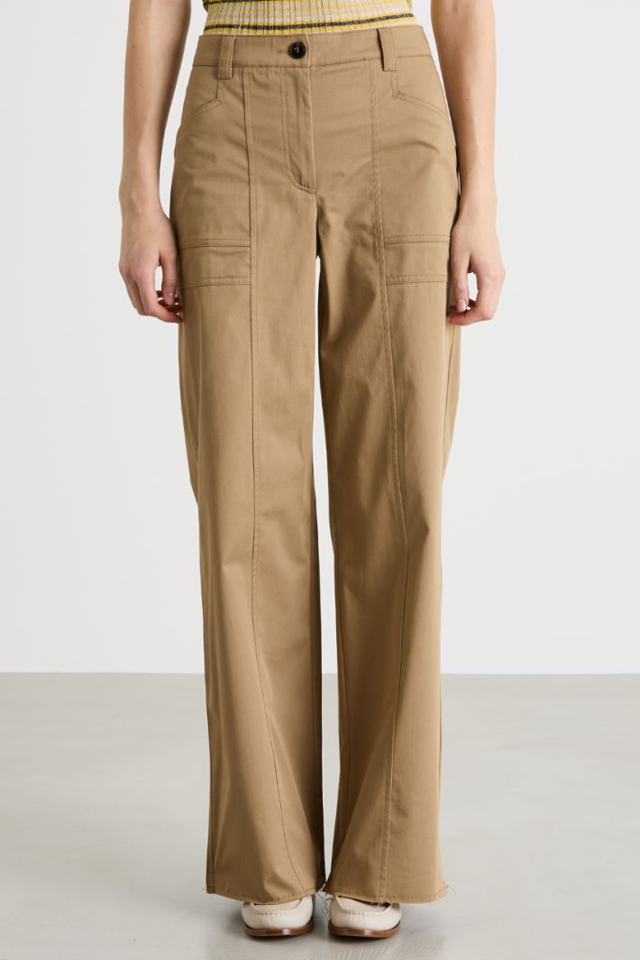 Pantalone ampio in gabardina Intrend - 2