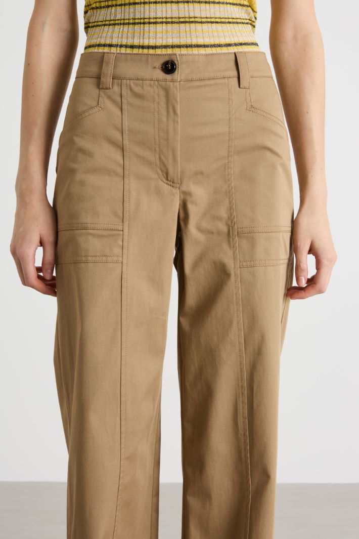 Pantalone ampio in gabardina Intrend - 3