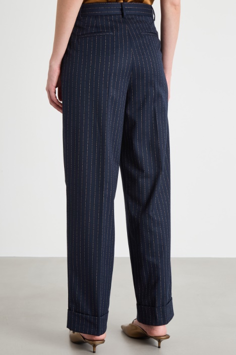 Pantalone ampio in flanella