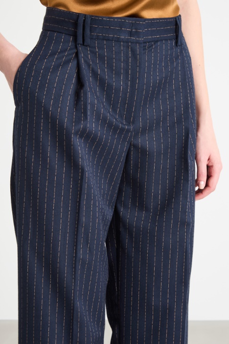 Pantalone ampio in flanella