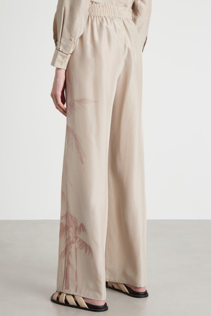 Printed wide-leg trousers Intrend - 4