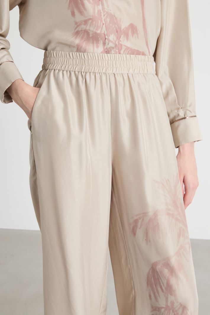 Printed wide-leg trousers Intrend - 3