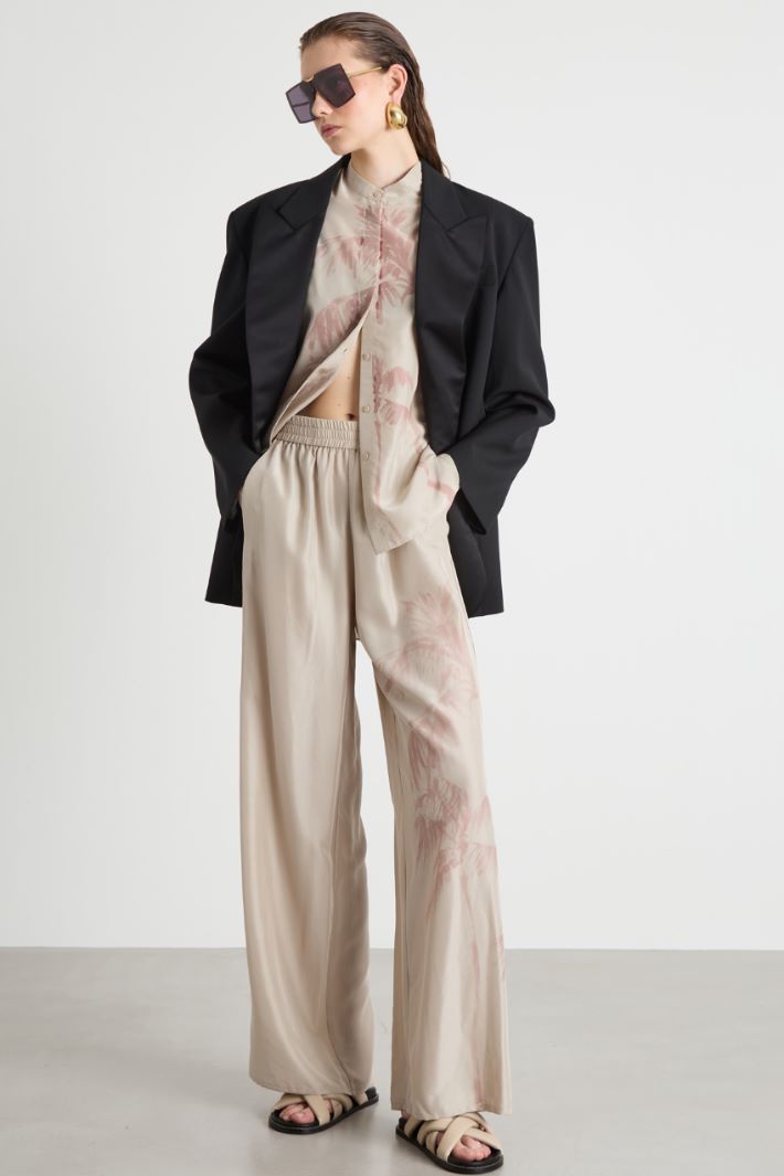 Printed wide-leg trousers Intrend