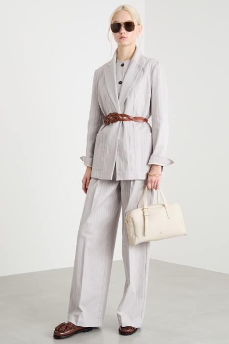 Pinstriped wide-leg trousers Intrend