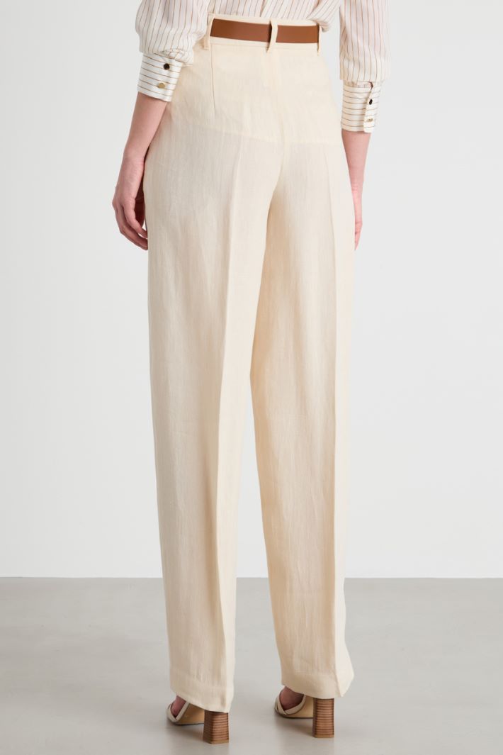 Pleated wide-leg trousers Intrend - 4