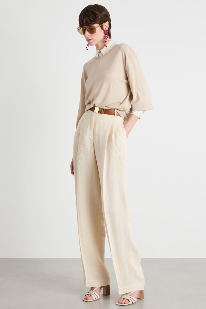 Pleated wide-leg trousers Intrend