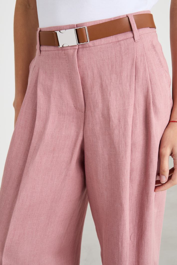 Pleated wide-leg trousers Intrend - 3