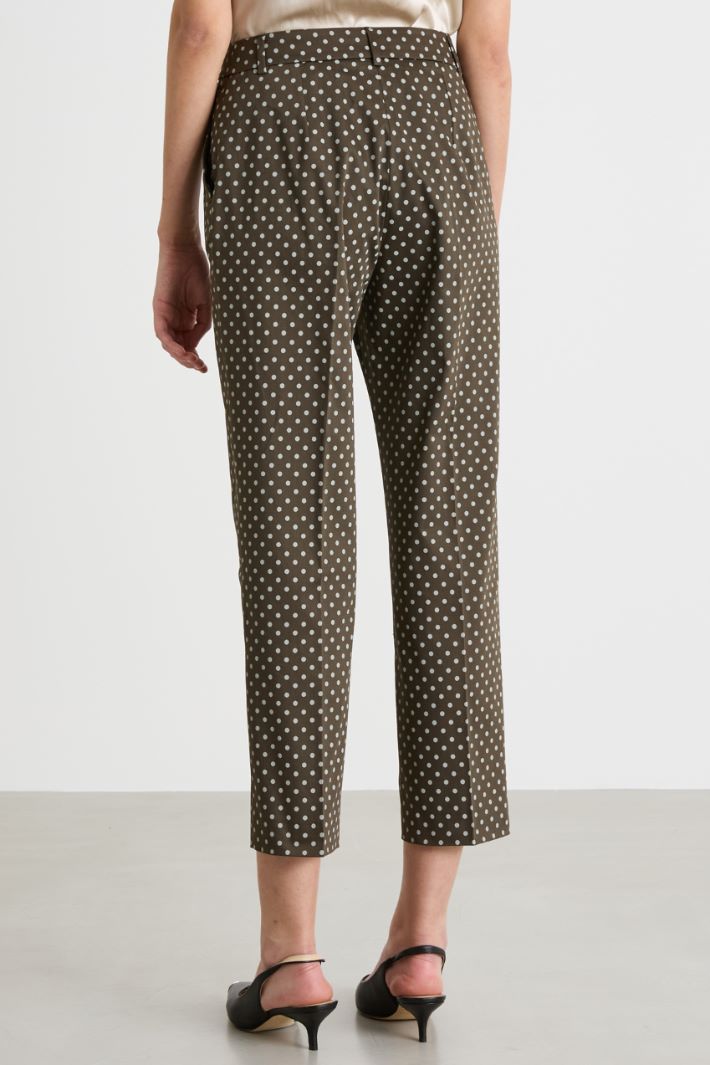 Stretch-cotton cigarette trousers Intrend - 4