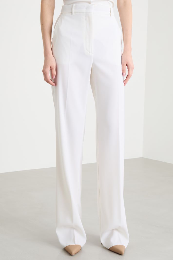 Pantalone dritto con pinces posteriori Intrend - 2