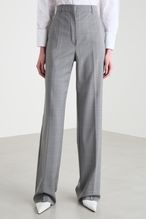 Pantalón de sarga a cuadros