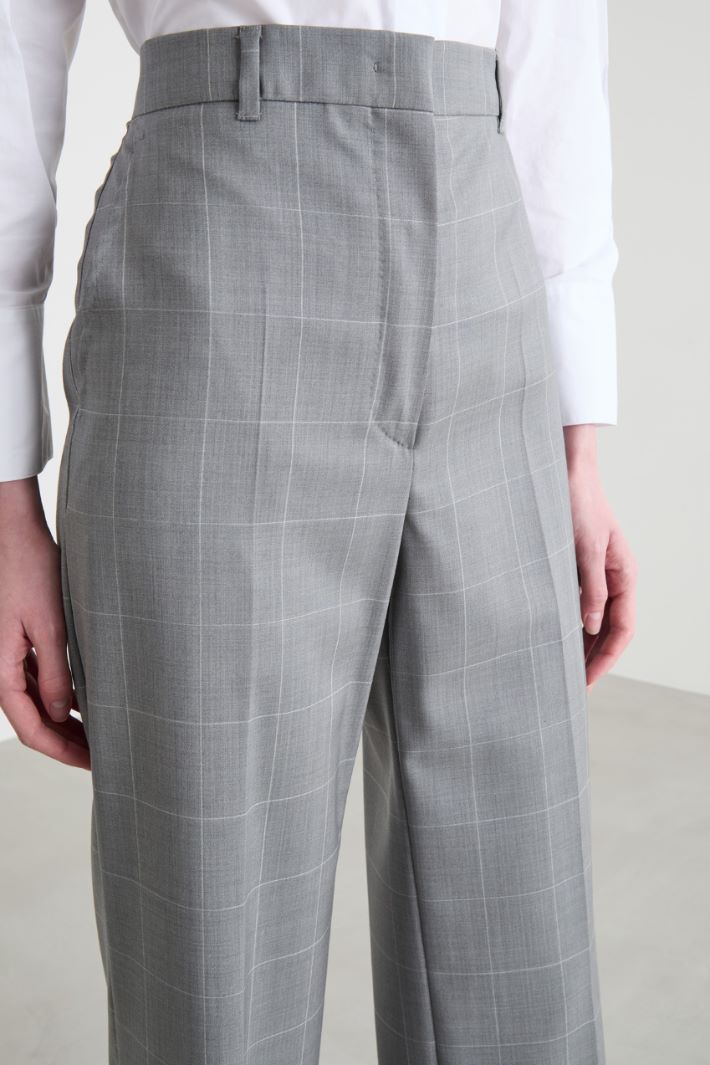 Pantalone in saglia a quadri Intrend - 3