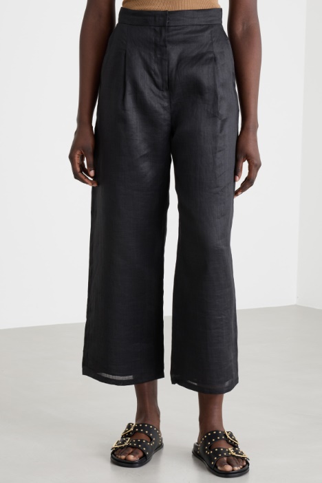 Pantalone wide leg leggero