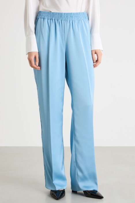 Pantaloni jogger in raso