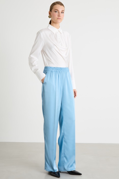 Fluid satin trousers Intrend