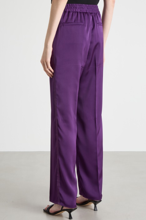 Pantaloni jogger in raso