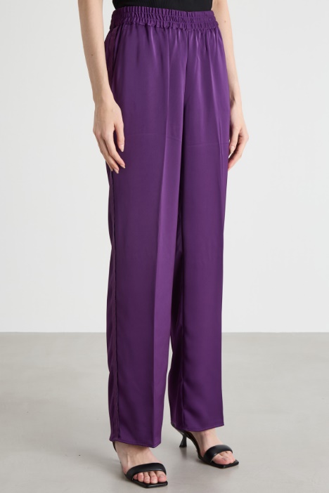 Pantaloni jogger in raso