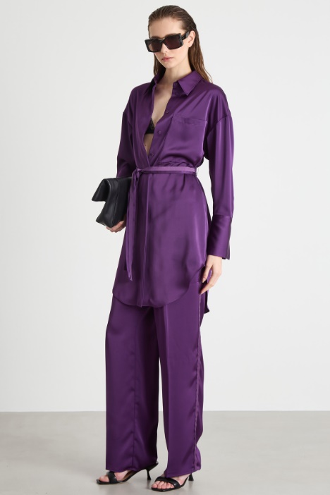 Fluid satin trousers Intrend