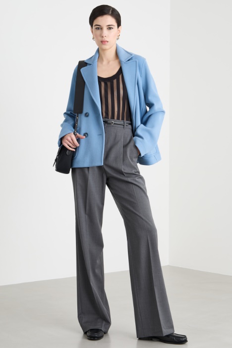 Pantalone fluido con pinces Intrend