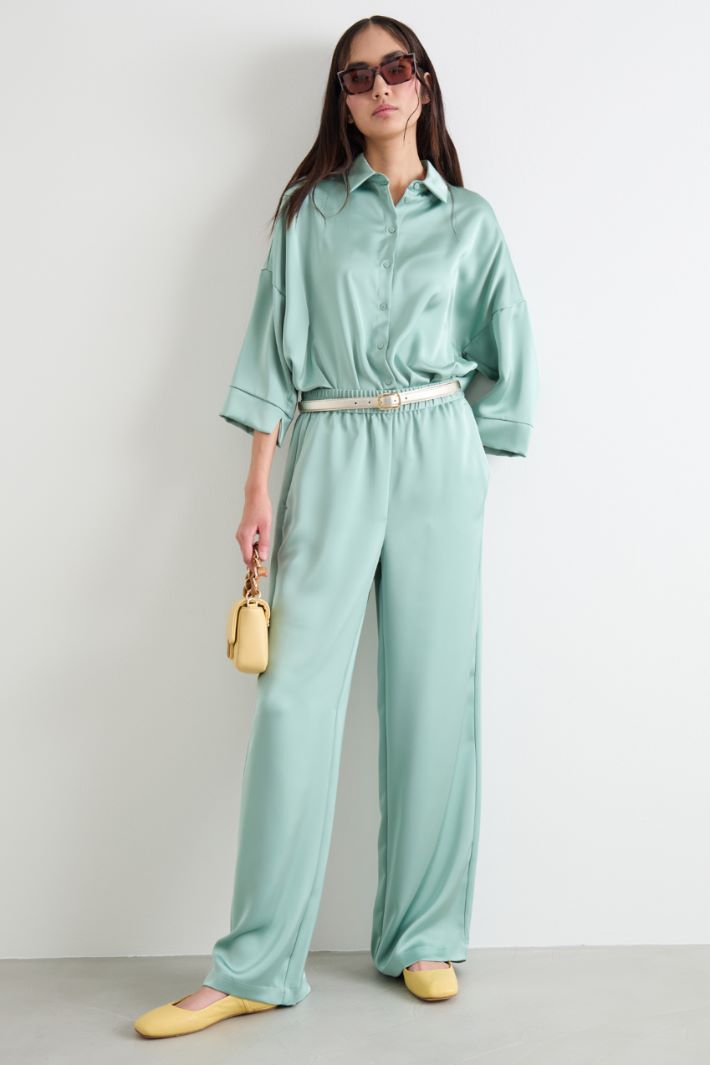 Fluid satin trousers Intrend