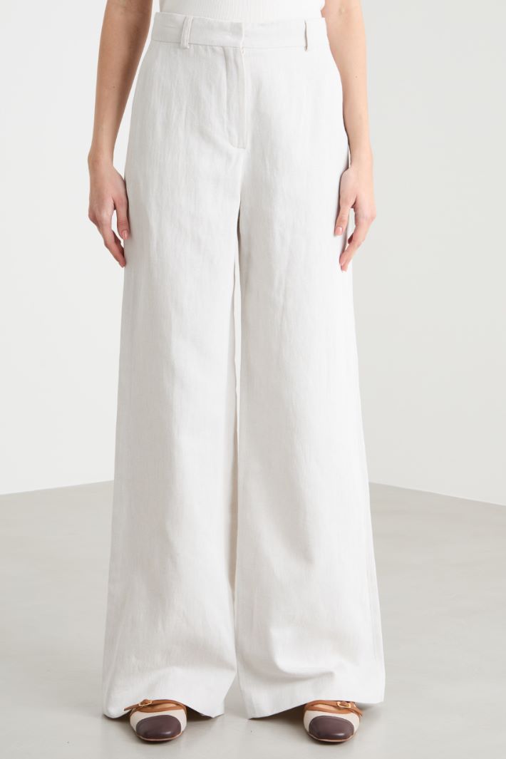 Pantalone palazzo in drill Intrend - 2