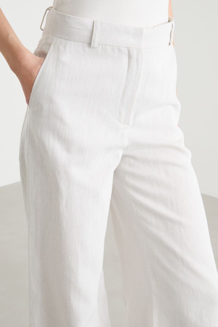 Pantalone palazzo in drill Intrend - 3