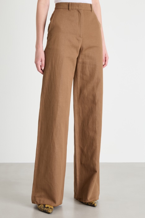 Pantalone palazzo in drill