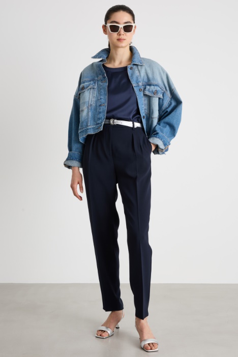 Pantalone a sigaretta con pinces Intrend