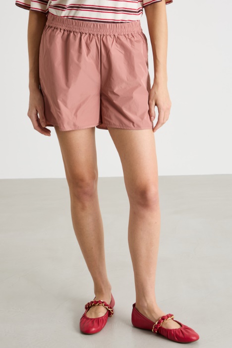 Shorts in taffetà