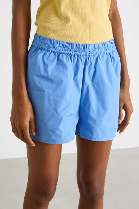 Shorts in taffetà