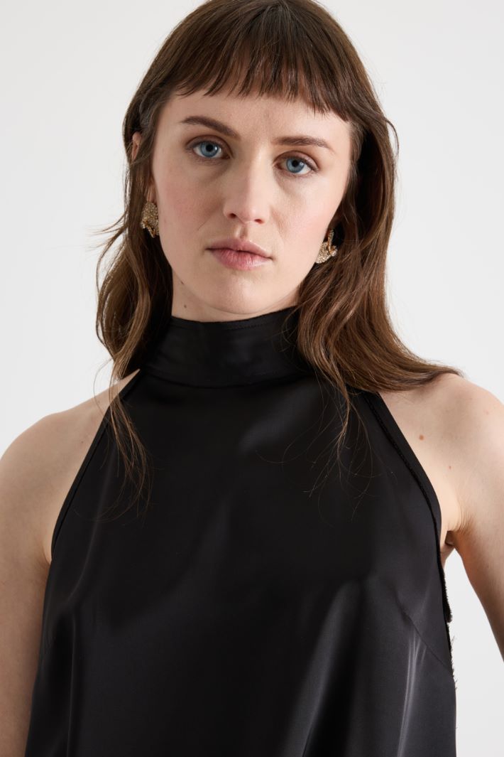 Top halter neck in raso Intrend - 3