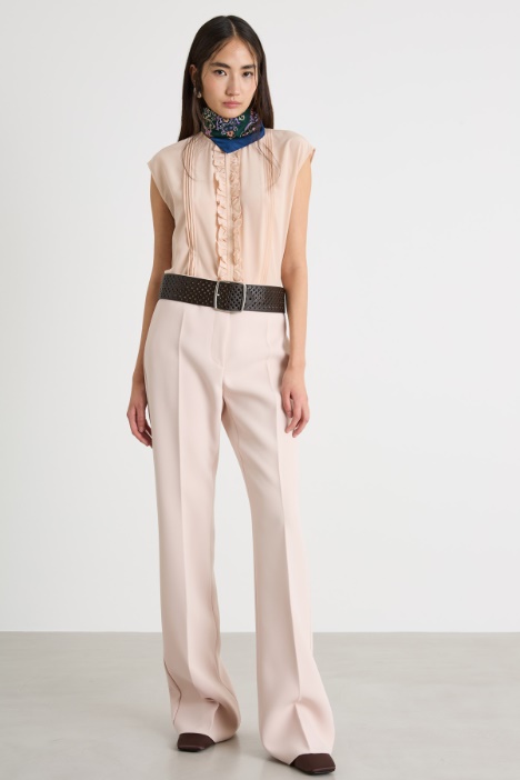 Top con rouches Intrend