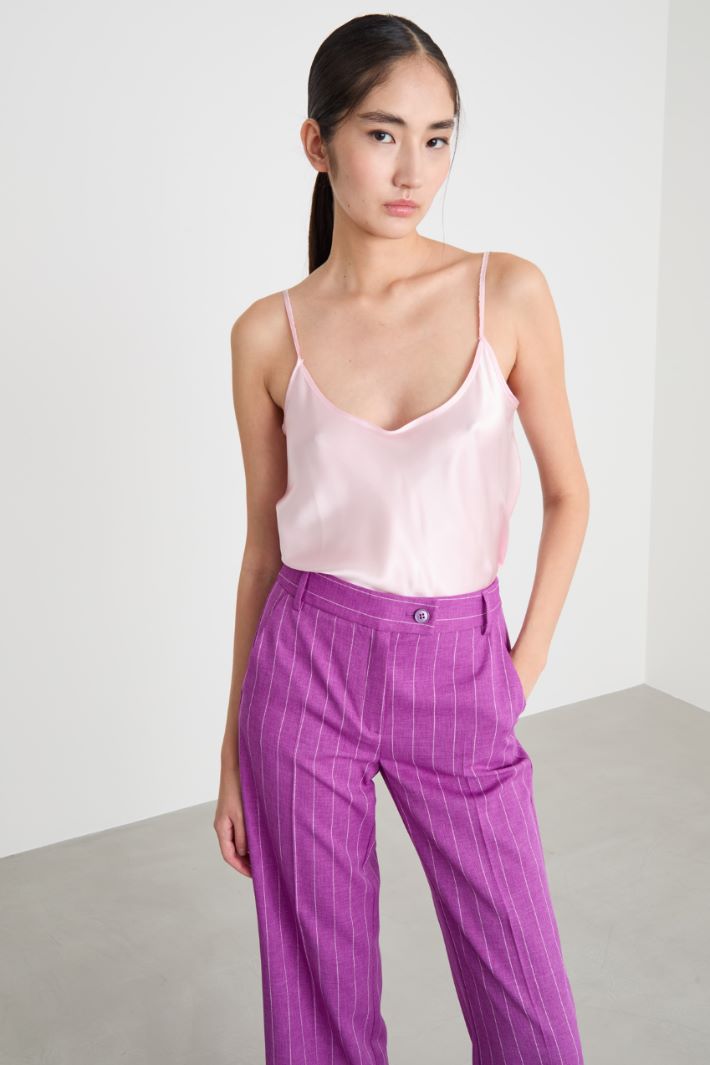 Flowing silk satin top Intrend - 2