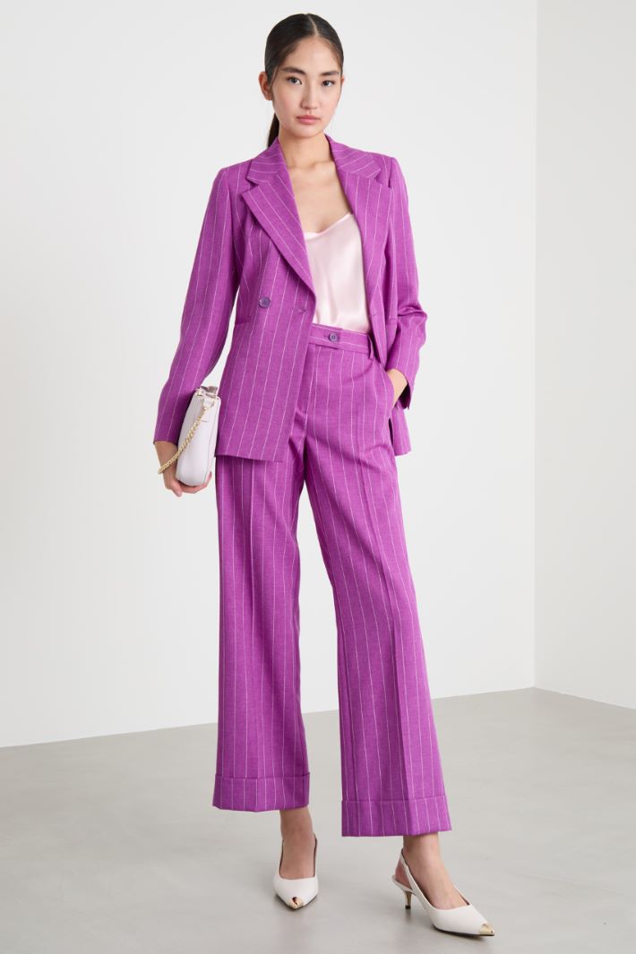 Flowing silk satin top Intrend