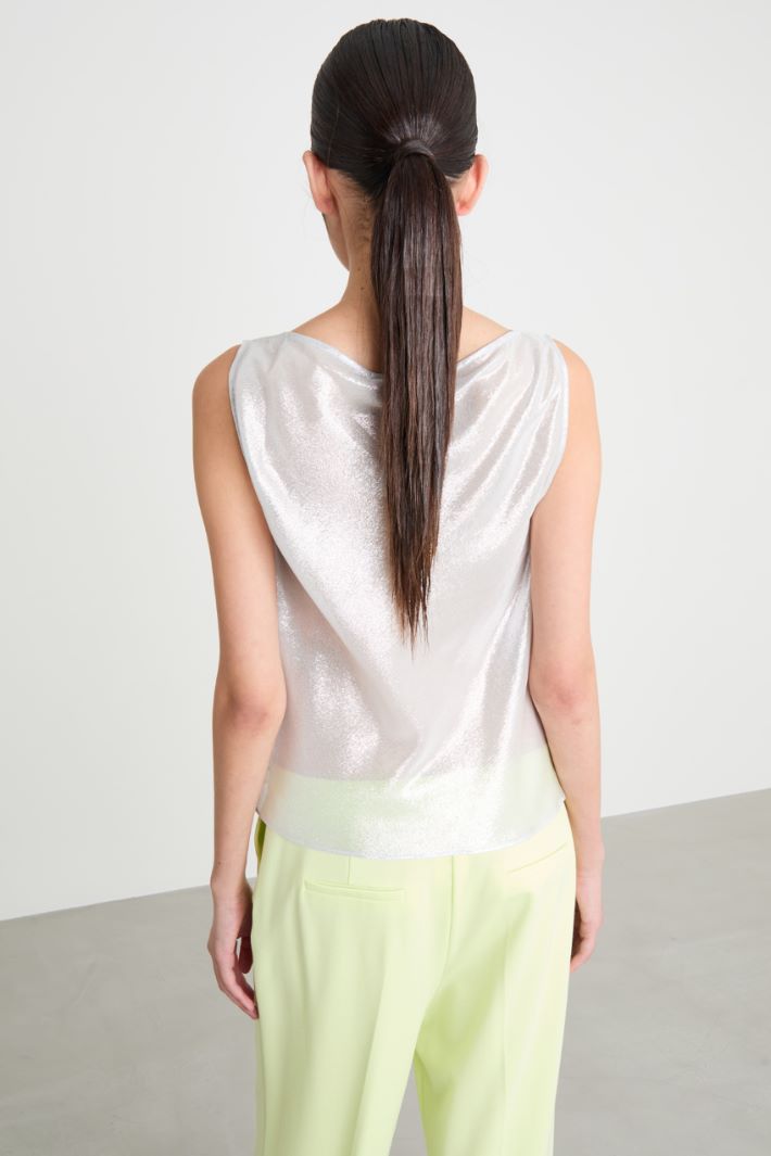 Laminated georgette top Intrend - 4