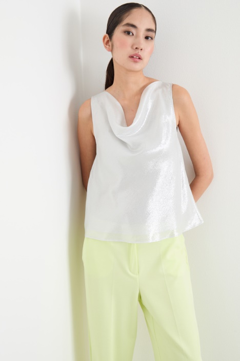 Laminated georgette top Intrend