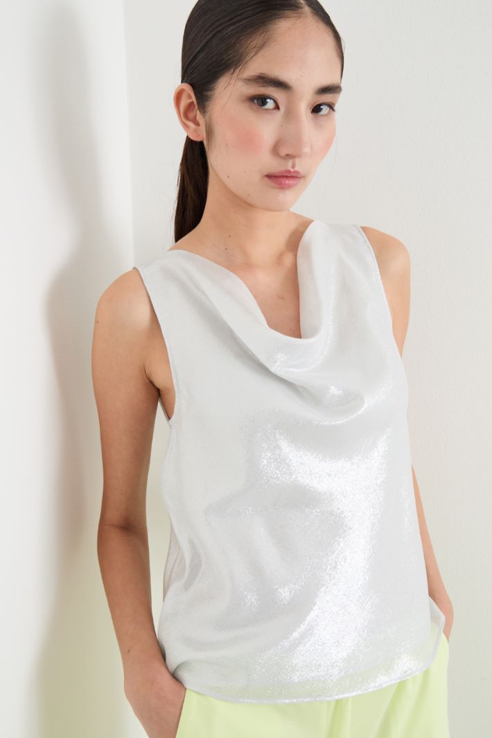 Laminated georgette top Intrend - 3